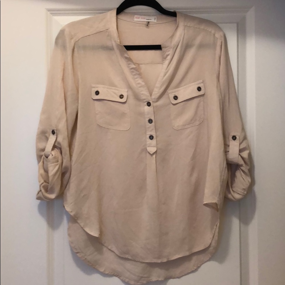 Cream colored blouse